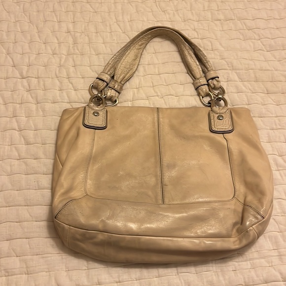 Cream Coach Kristen Purse - Authentic - Picture 3 of 15